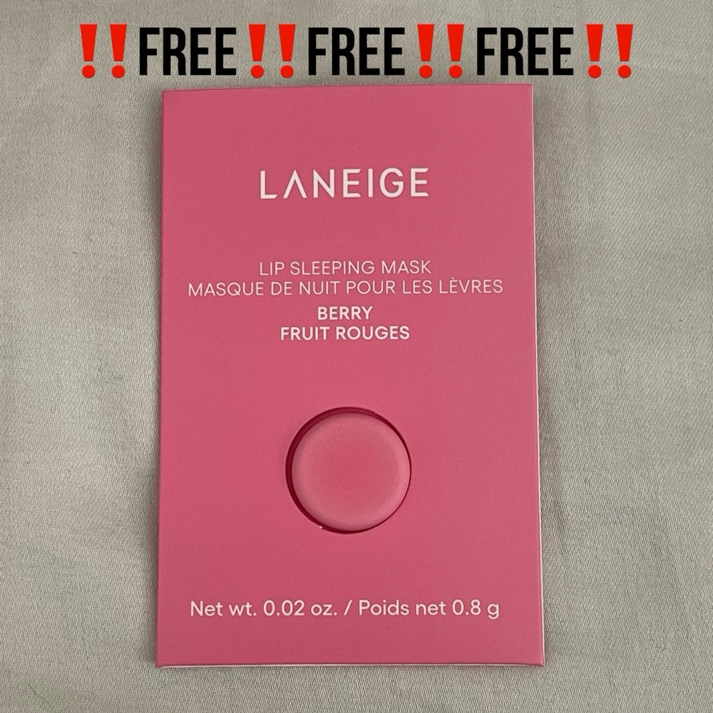 ‼️FREE‼️New‼️Laneige Lip Sleeping Mask Berry Fruit Rouges ⭐️SAMPLE⭐️ - Picture 1 of 3